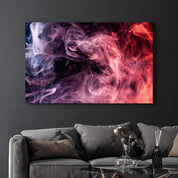 Smokes on the Black | Glass Wall Art - Artdesigna