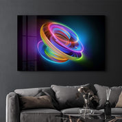 Neon Lines 2 | Glass Wall Art - ArtDesigna Glass Printing Wall Art