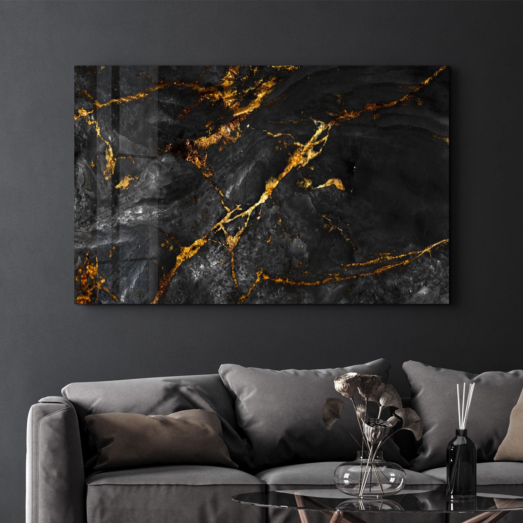 Glass Printing, Mural Art, Wall Decoration, Luxury Marble Glass, Black Gold Marble cheapest Tempered Glass, Fashion Marble Tempered Glass,