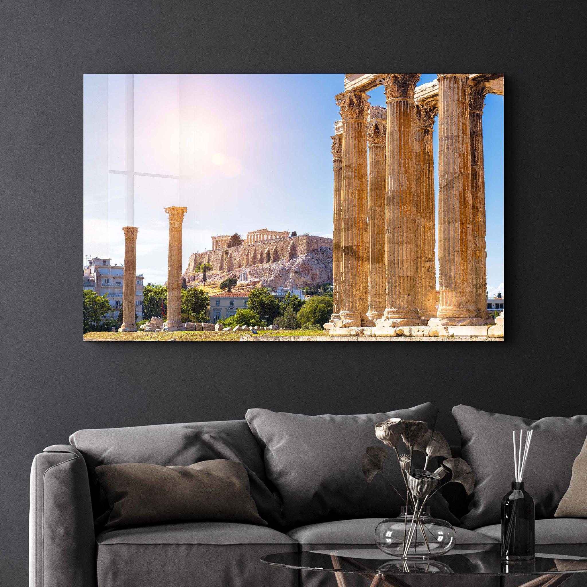 Ancient City - Athens | Glass Wall Art - ArtDesigna Glass Printing Wall Art