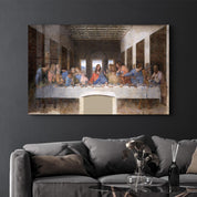 Leonardo da Vinci's The Last Supper (1495-1498) | Glass Wall Art - ArtDesigna Glass Printing Wall Art