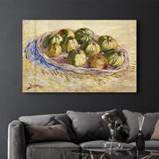 Vincent van Gogh's Still Life, Basket of Apples (1887) | Glass Wall Art - ArtDesigna Glass Printing Wall Art