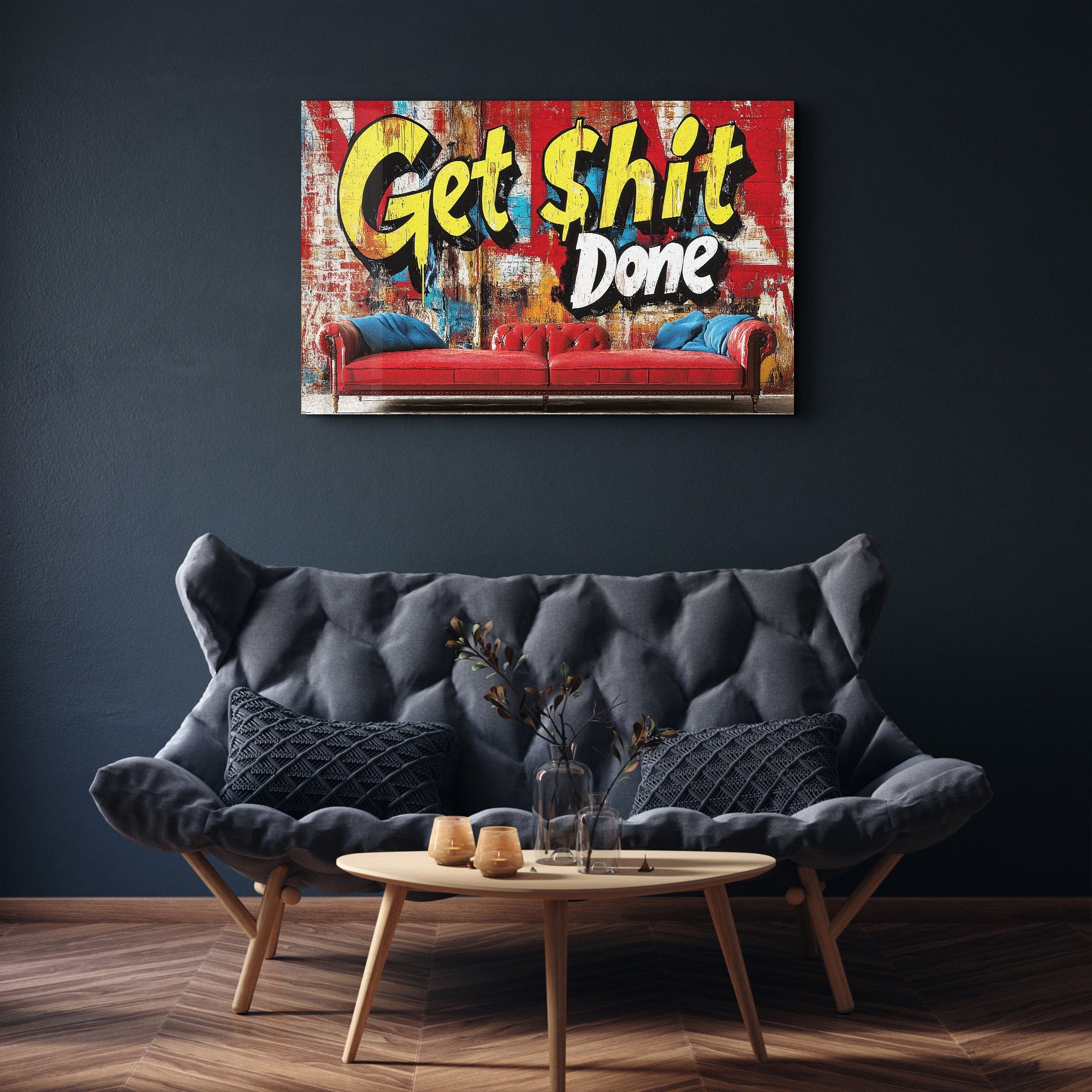 Get Sht Done - Glass Wall Art