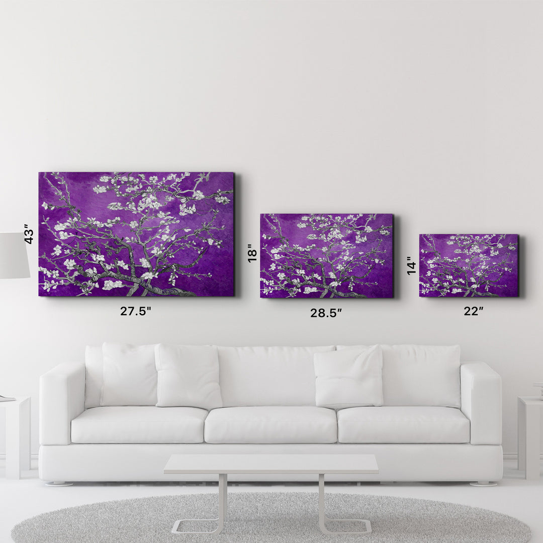 ・"Abstract Flowers V4"・Glass Wall Art - ArtDesigna Glass Printing Wall Art
