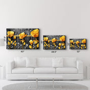 Yellow Flowers | Glass Wall Art - ArtDesigna Glass Printing Wall Art