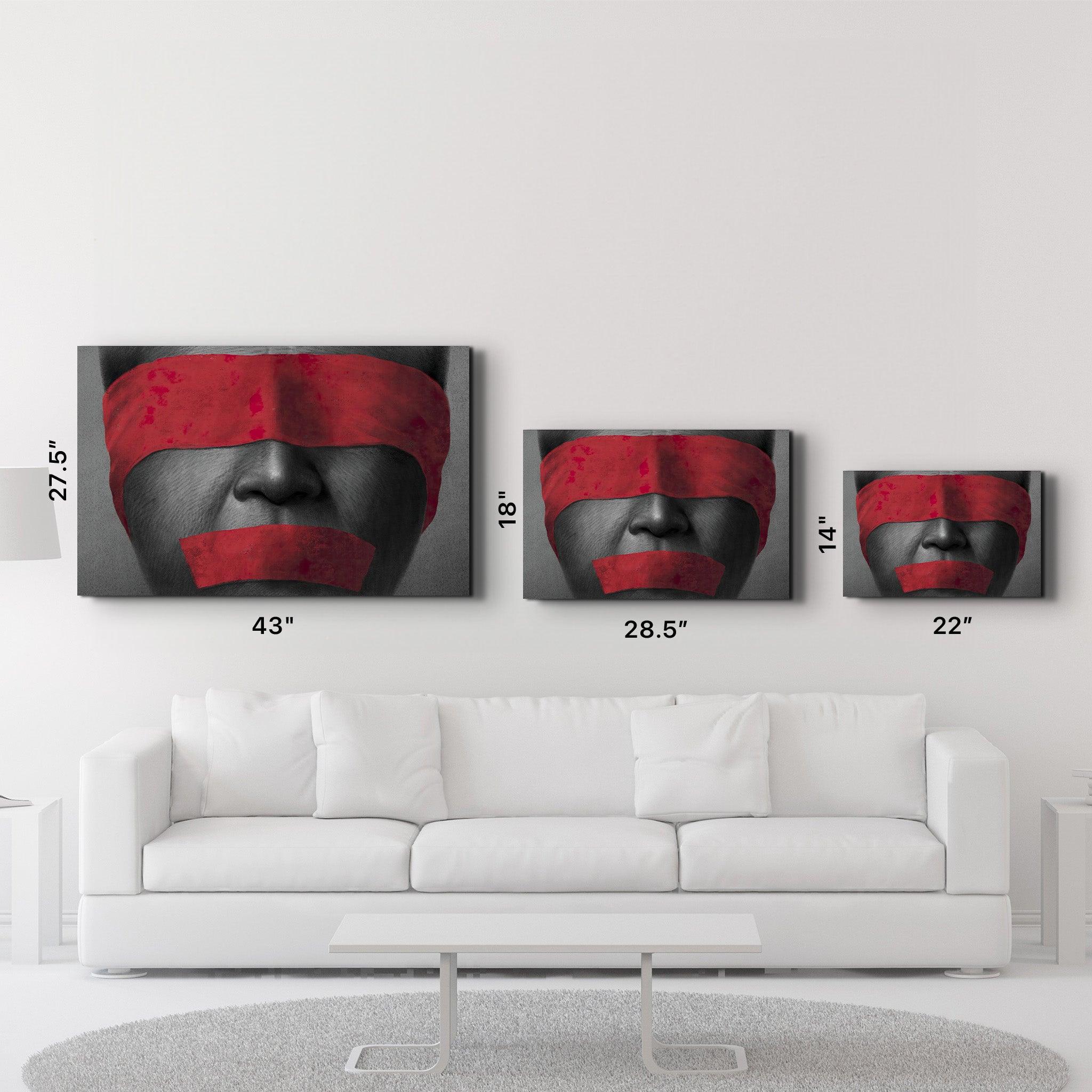 Covered in Red | Glass Wall Art - ArtDesigna Glass Printing Wall Art