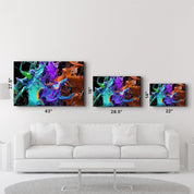 Dance Of Paints | Glass Wall Art - Artdesigna