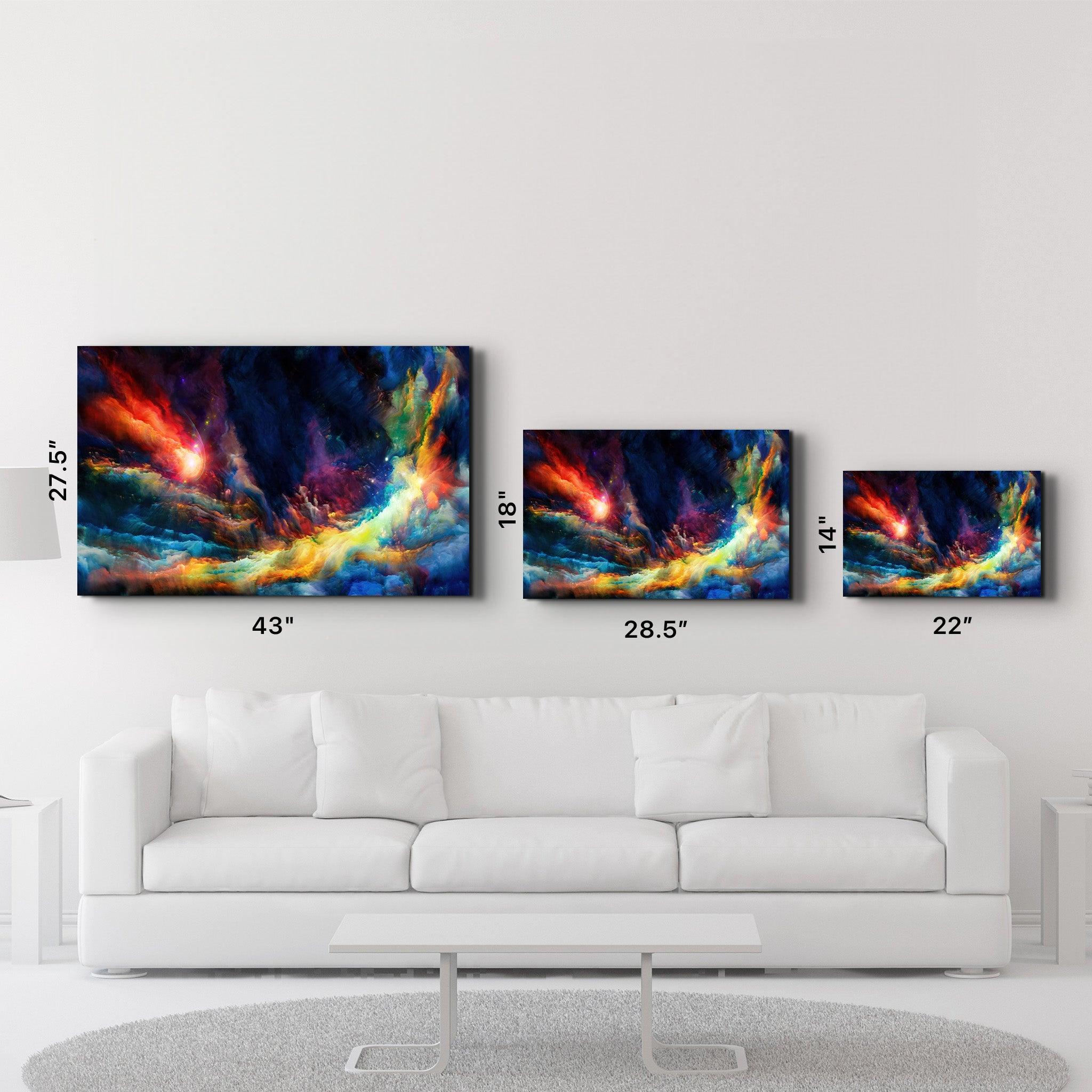 Riot Of Colors | Glass Wall Art - Artdesigna