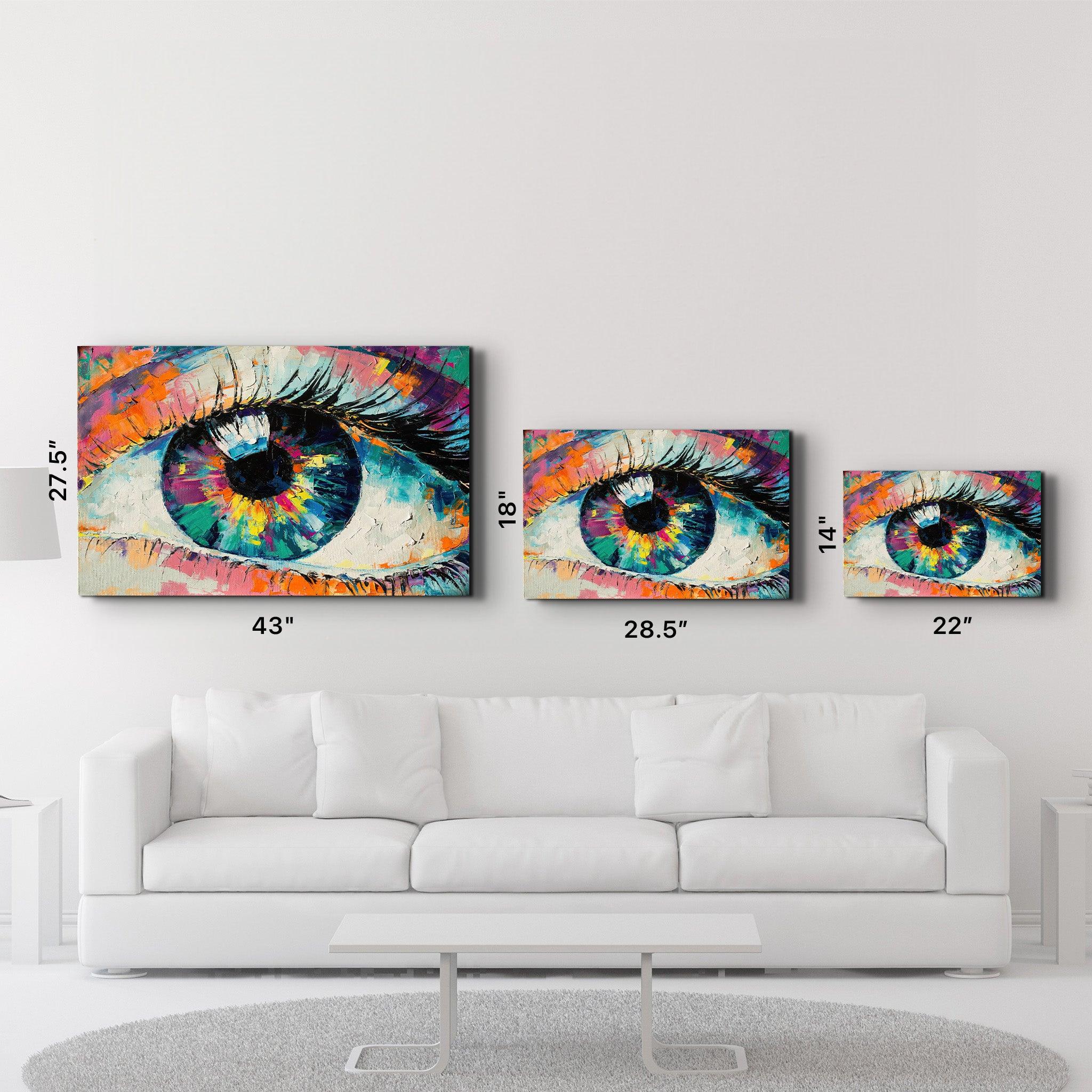 Eye In Colors V2 | Glass Wall Art - ArtDesigna Glass Printing Wall Art