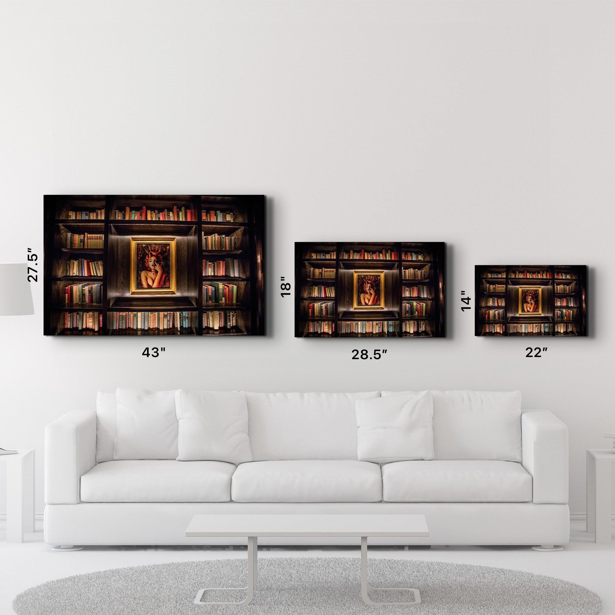 A Small Library | GLASS WALL ART - ArtDesigna Glass Printing Wall Art