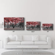 Red Tree 2 | Glass Wall Art - ArtDesigna Glass Printing Wall Art