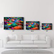 Colorful Umbrellas | Glass Wall Art - Artdesigna