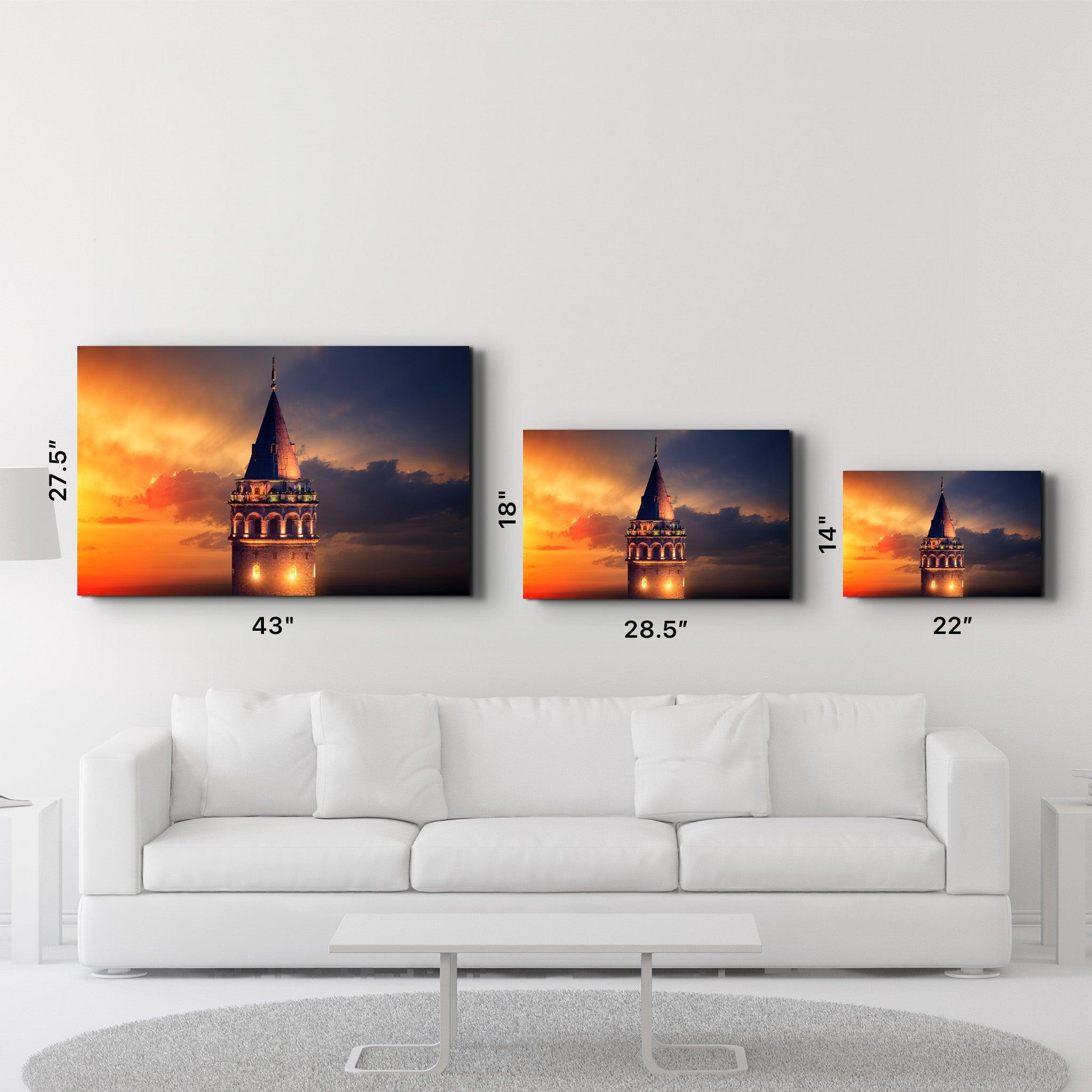 Galata Tower | Glass Wall Art - Artdesigna