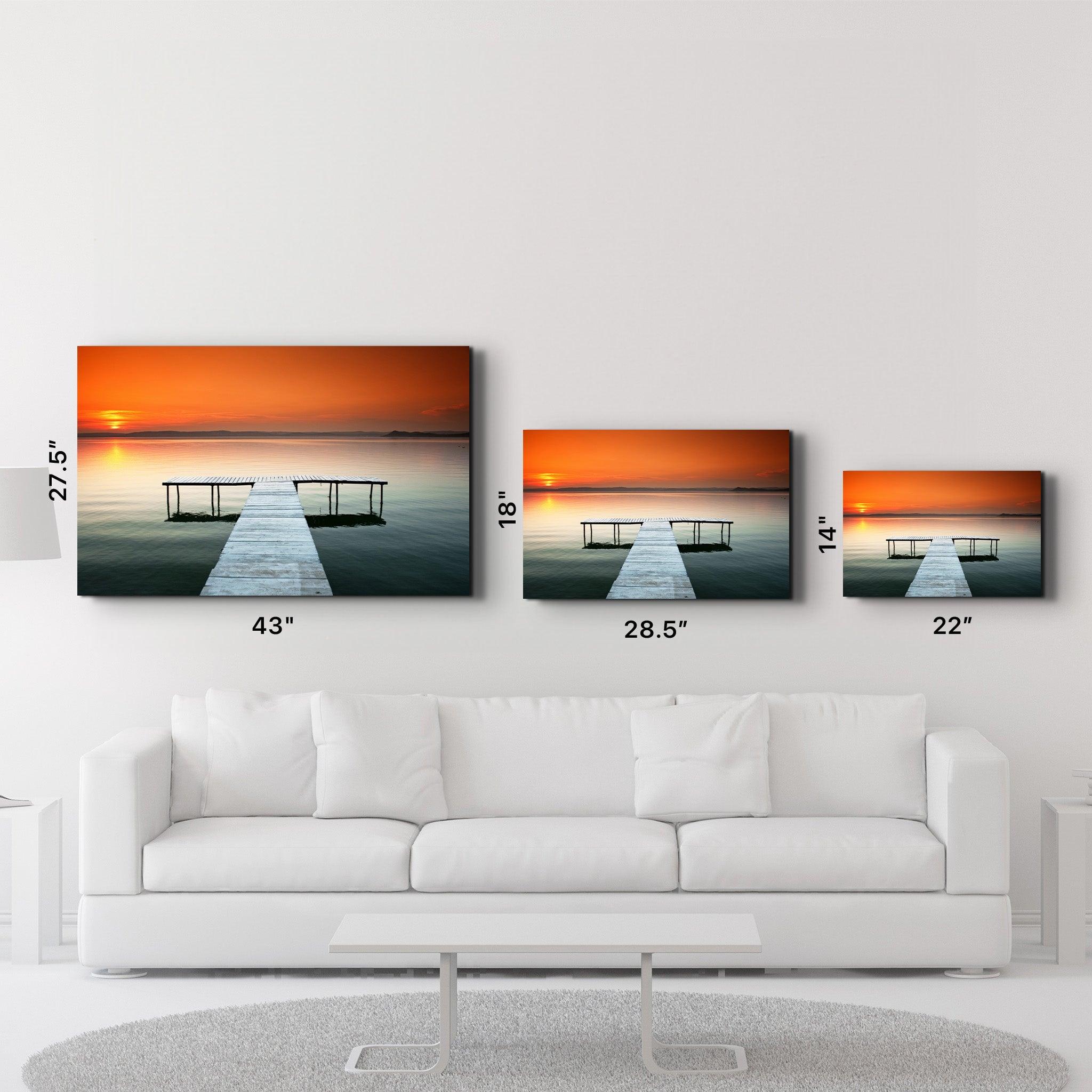 Pier 7 | Glass Wall Art - Artdesigna