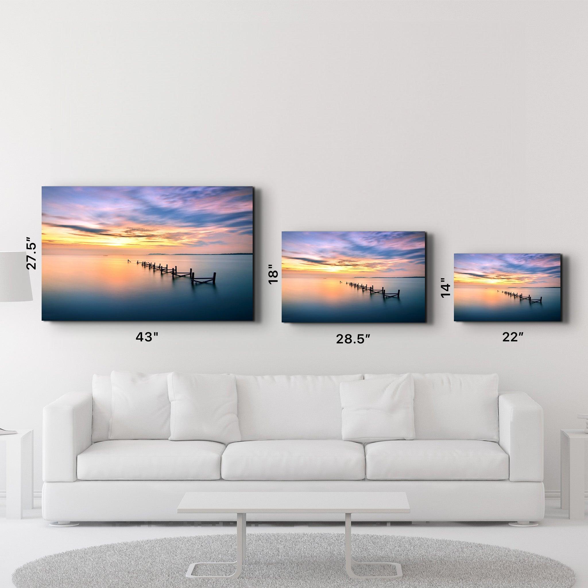 Sunset | Glass Wall Art - Artdesigna