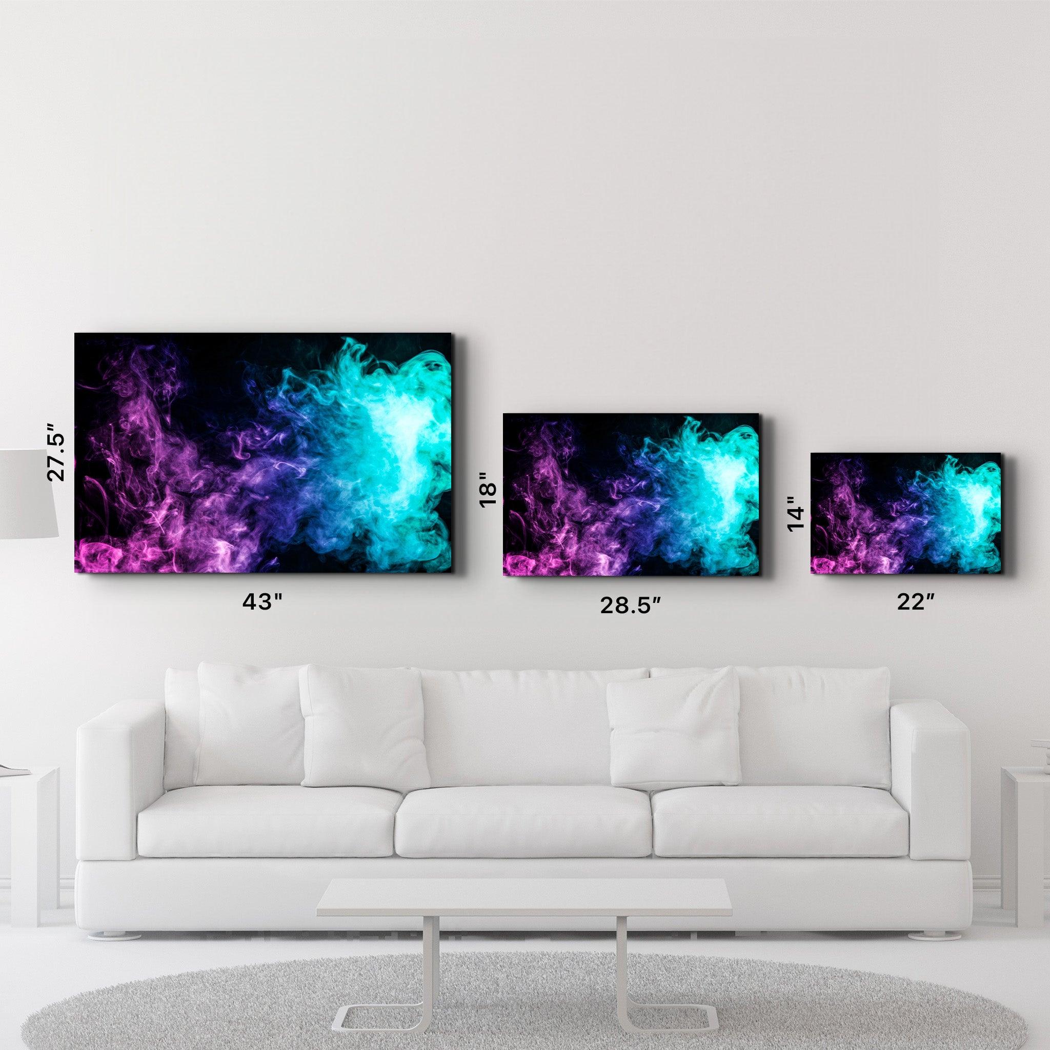 Colored Smoke | Glass Wall Art - ArtDesigna Glass Printing Wall Art