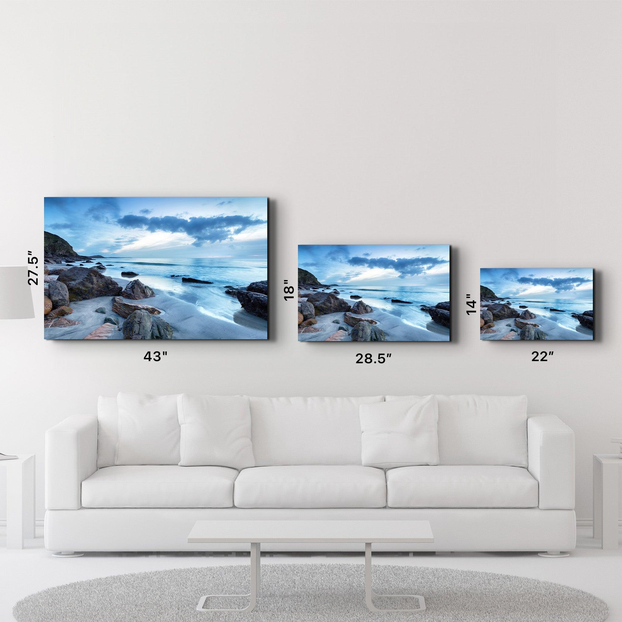 Sea Landscape | Glass Wall Art - Artdesigna