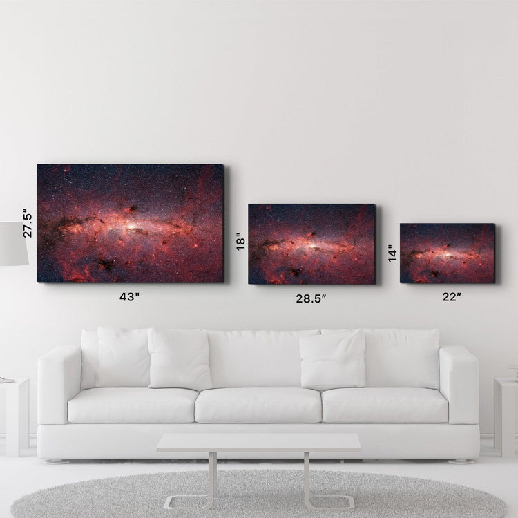・"Red Nebula"・Glass Wall Art - ArtDesigna Glass Printing Wall Art