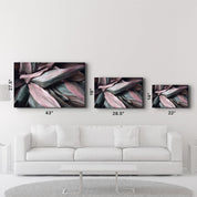 Pink Leaves V2 | Glass Wall Art - ArtDesigna Glass Printing Wall Art