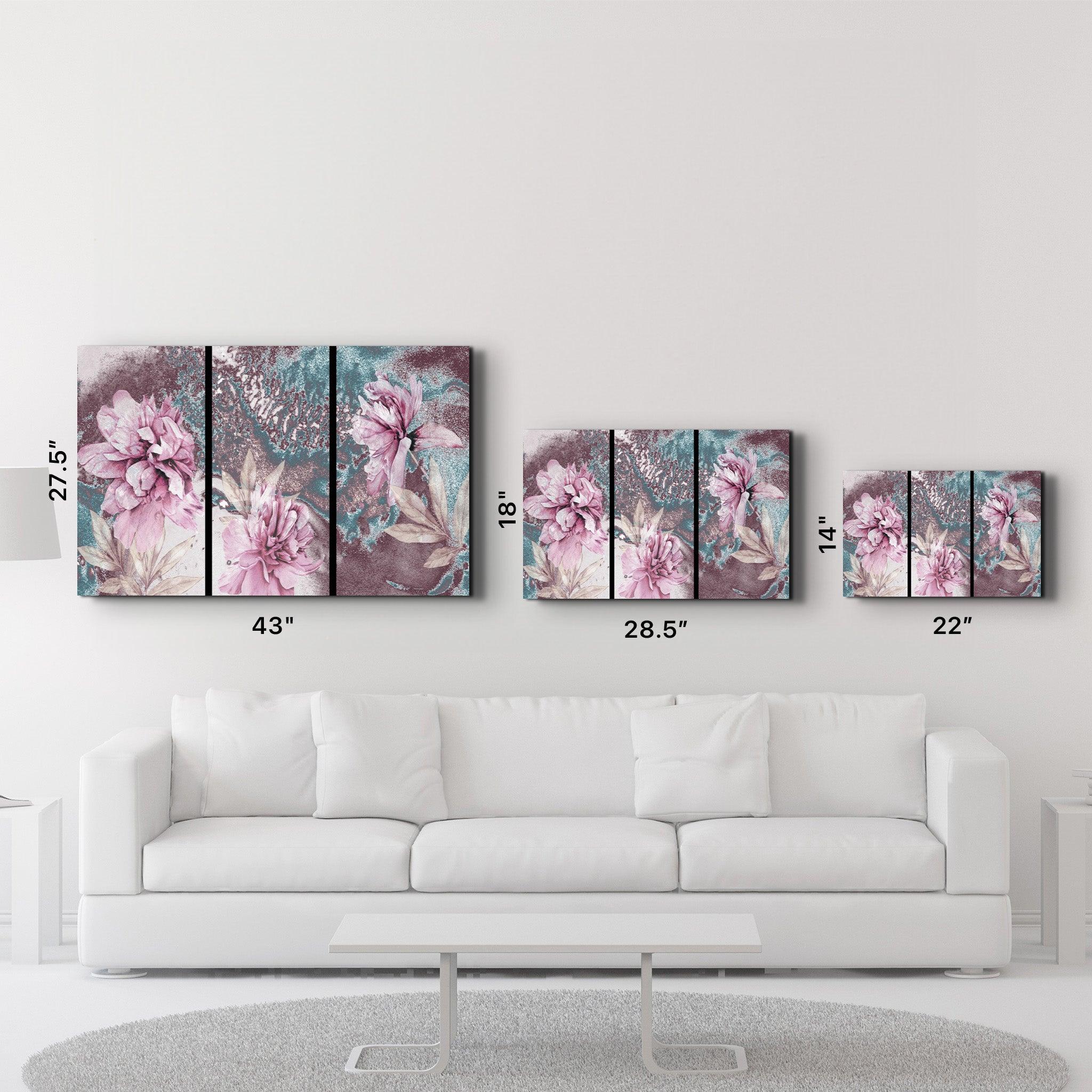 Divided Flowers | Glass Wall Art - ArtDesigna Glass Printing Wall Art
