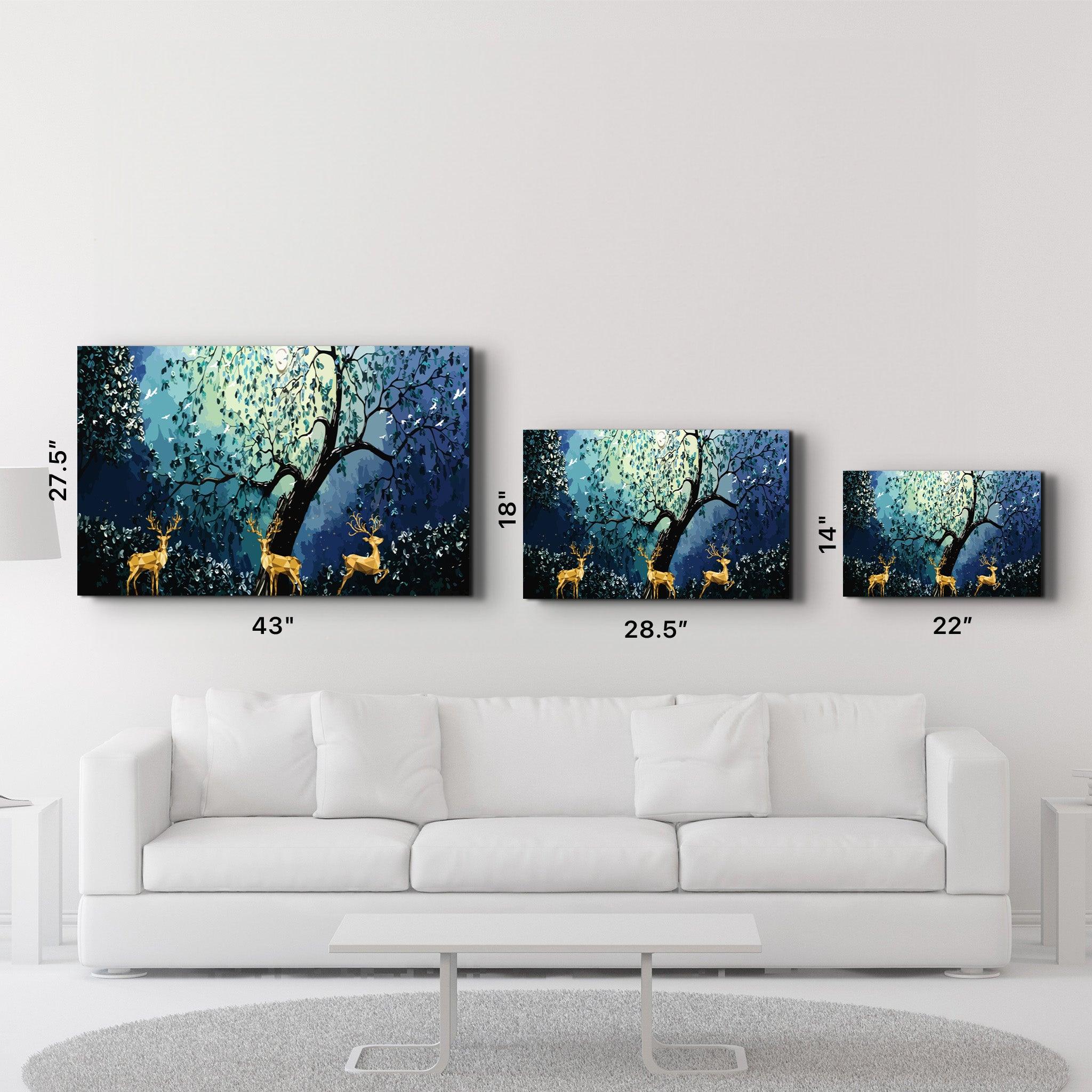 Cute Forest | Glass Wall Art - Artdesigna