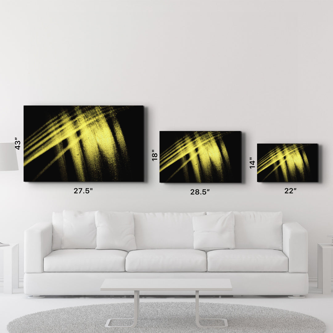 ・"Yellow Pattern"・Glass Wall Art - ArtDesigna Glass Printing Wall Art