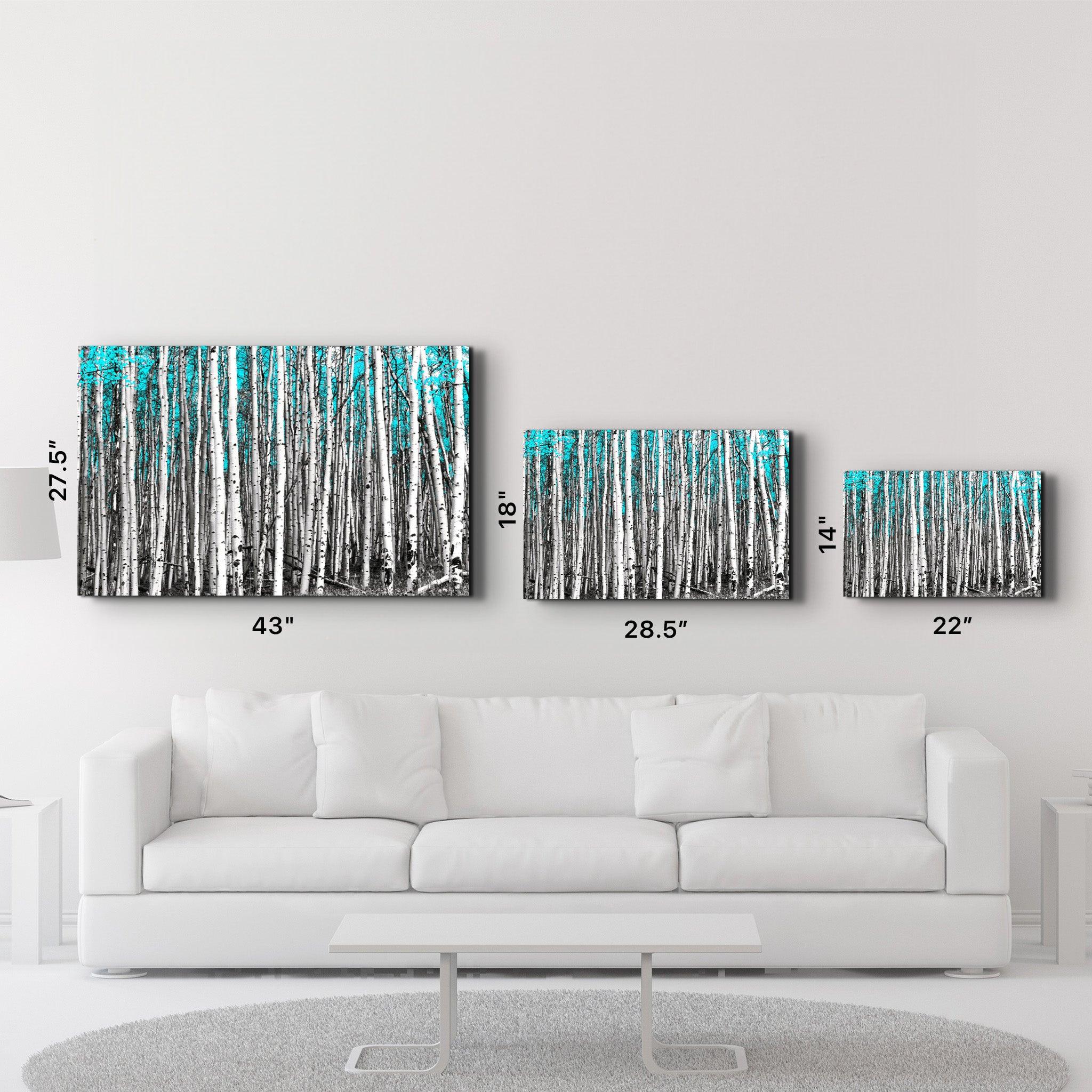 Abstract White Trees V2 | Glass Wall Art - ArtDesigna Glass Printing Wall Art
