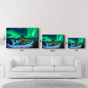 Aurora Borealis - Northern Lights Glass Wall Art - Artdesigna