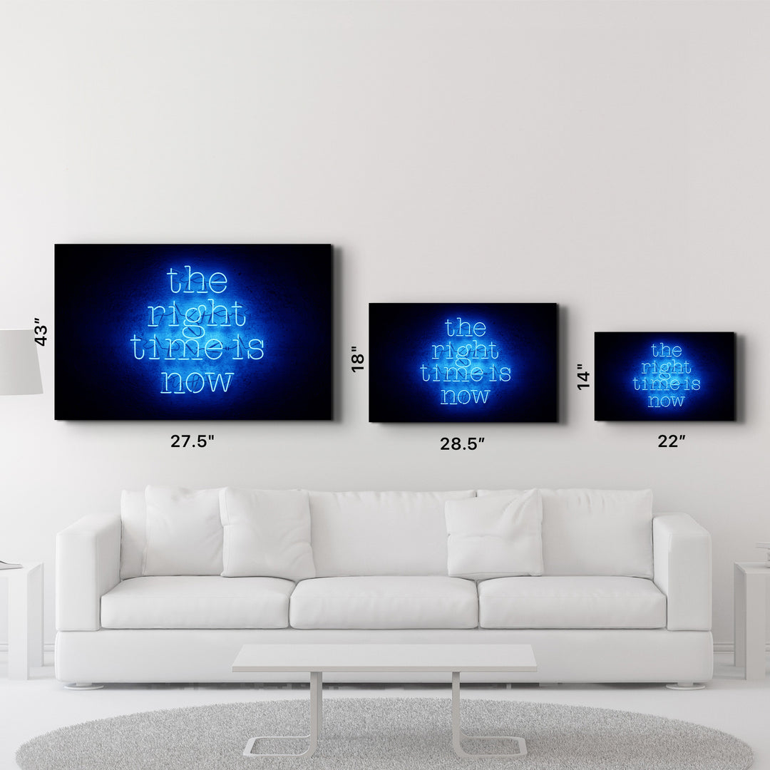 ・"The Right Time is Now"・Glass Wall Art - ArtDesigna Glass Printing Wall Art
