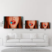 Blue Lollipop | Glass Wall Art - ArtDesigna Glass Printing Wall Art