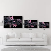 Pink and Gray | Glass Wall Art - Artdesigna