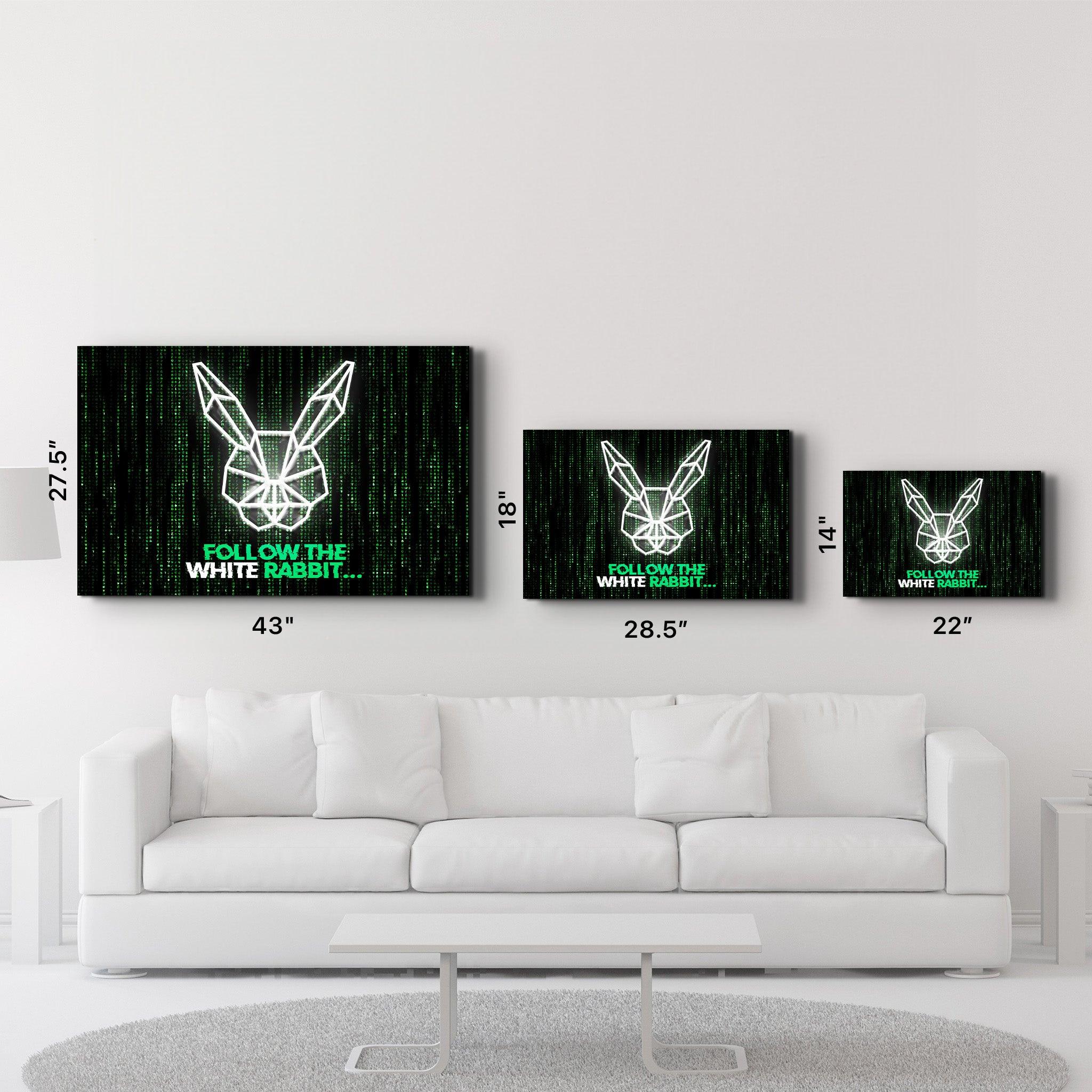 Follow the Rabbit | Glass Wall Art - ArtDesigna Glass Printing Wall Art
