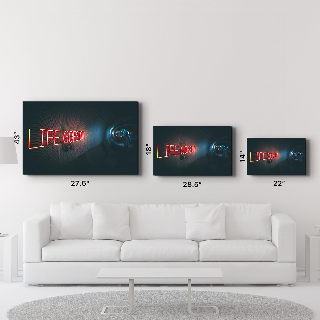 Life Goes On | Designer's Collection Glass Wall Art - ArtDesigna Glass Printing Wall Art