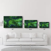 Lava Pattern - Green | Designer's Collection Glass Wall Art - ArtDesigna Glass Printing Wall Art