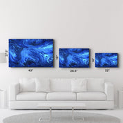Lava Pattern - Blue | Designer's Collection Glass Wall Art - ArtDesigna Glass Printing Wall Art