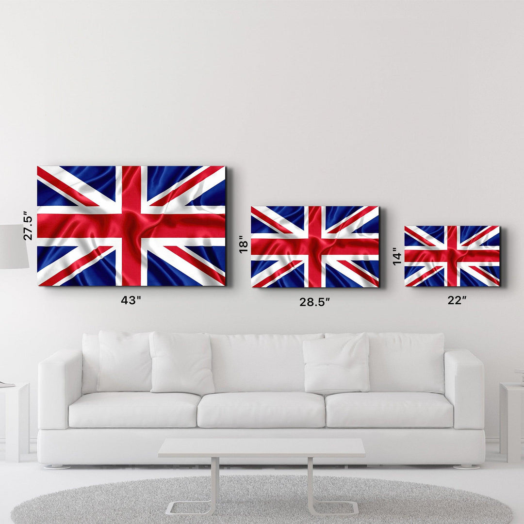 ・"UK Flag"・Glass Wall Art - ArtDesigna Glass Printing Wall Art