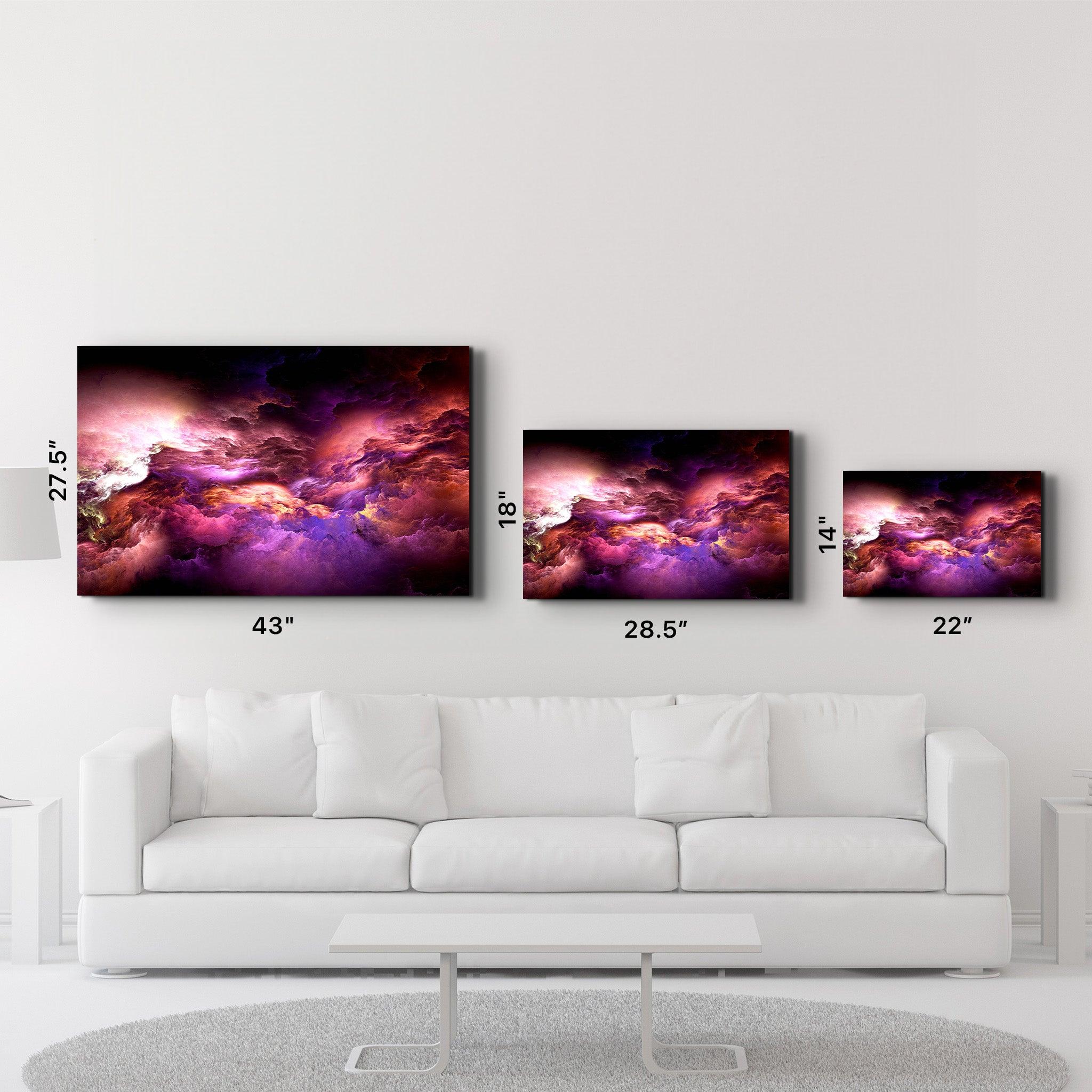 Mystic Sky Purple Tones | Glass Wall Art - ArtDesigna Glass Printing Wall Art