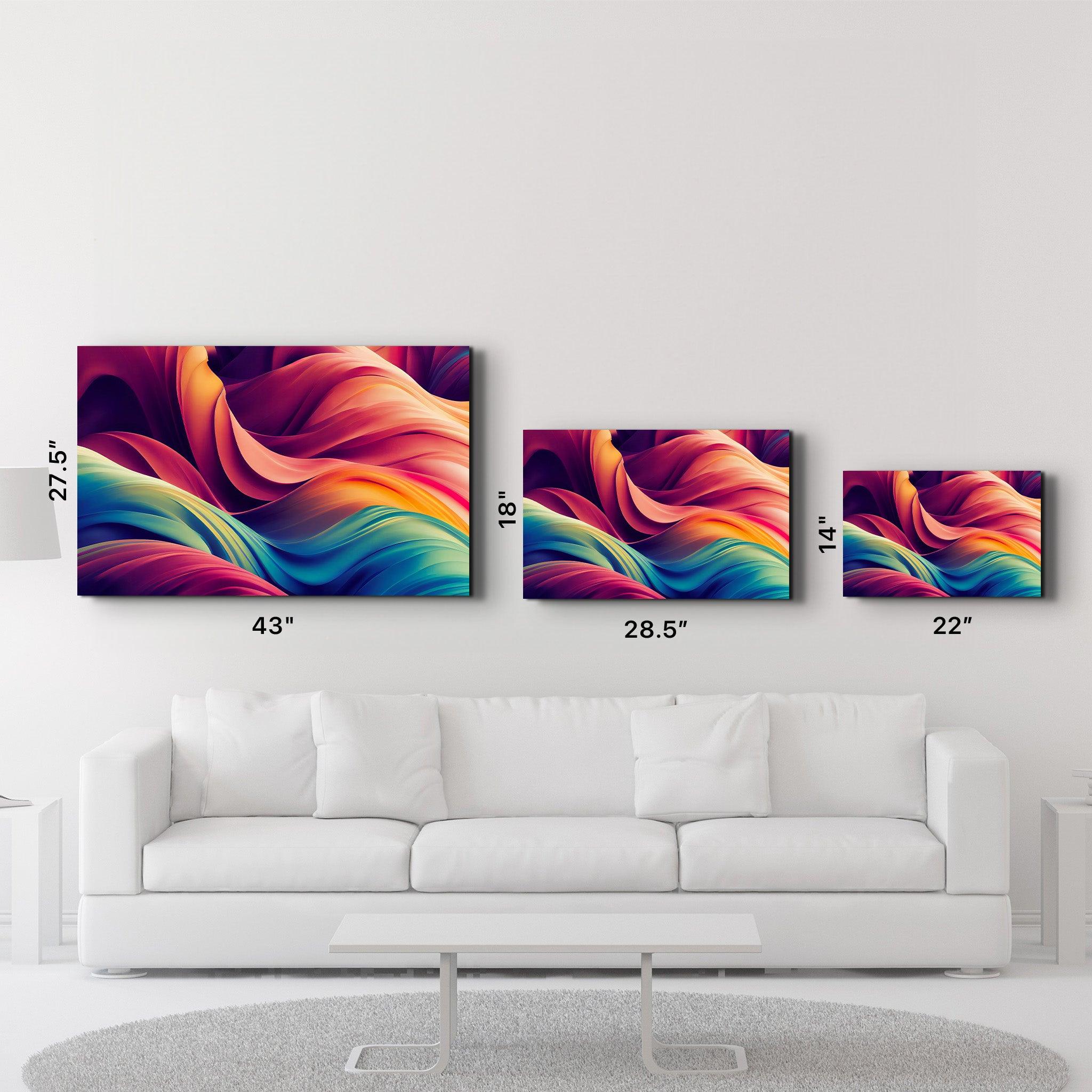 Silky Waves | Glass Wall Art - ArtDesigna Glass Printing Wall Art