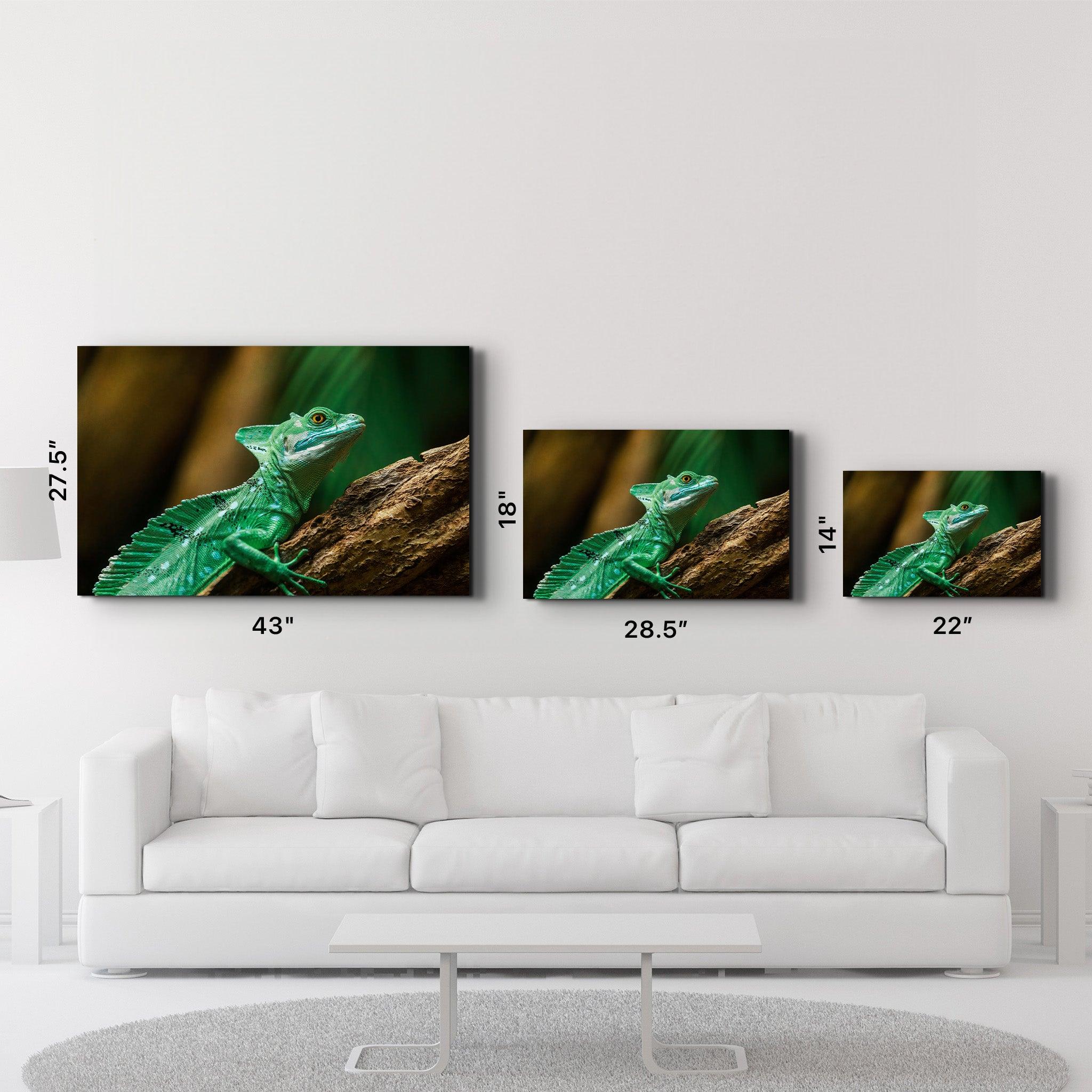 Wild Green | Glass Wall Art - Artdesigna