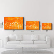 Marble Collection H18 - Orange Juice | Glass Wall Art - ArtDesigna Glass Printing Wall Art