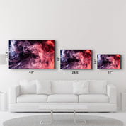 Smokes on the Black | Glass Wall Art - Artdesigna