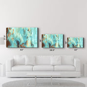 Natural Blue Marble | Glass Wall Art - Artdesigna