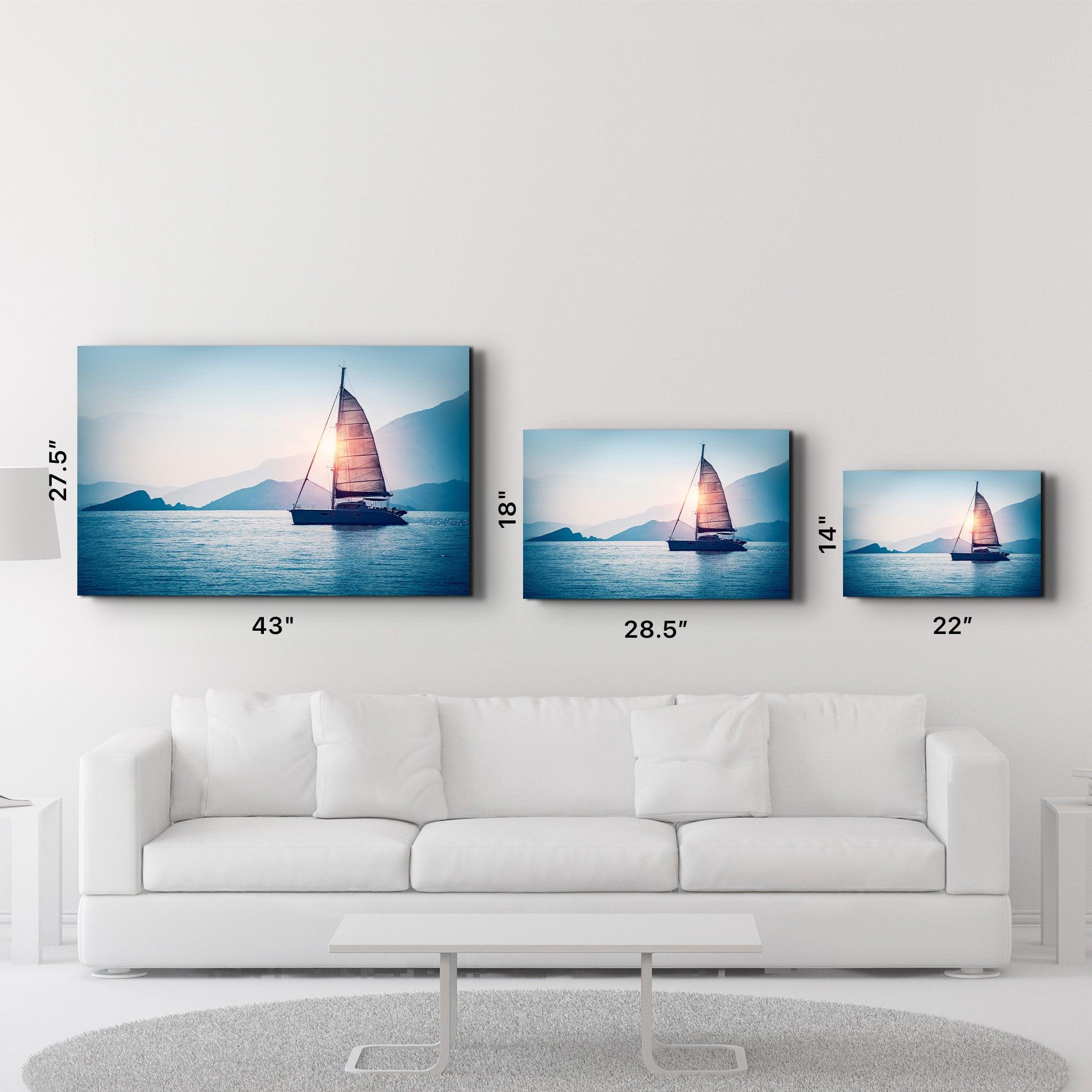 The Explorer - SailBoat | Glass Printing Wall Art - Artdesigna