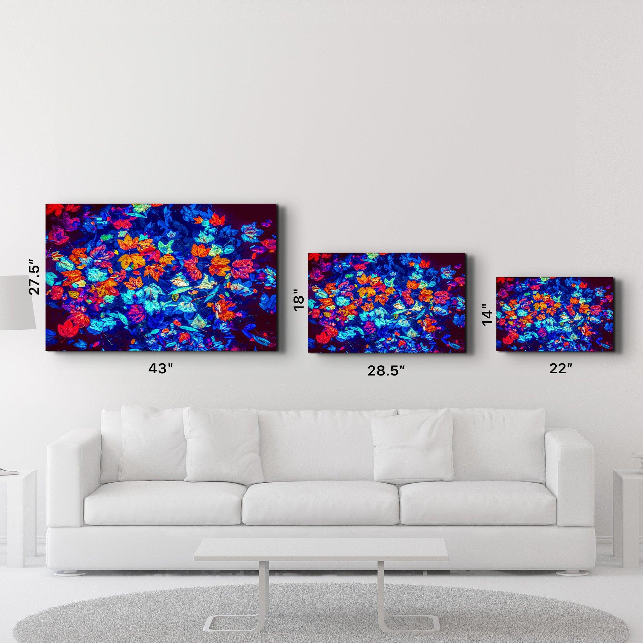 Leaves on the Water | Glass Wall Art - ArtDesigna Glass Printing Wall Art