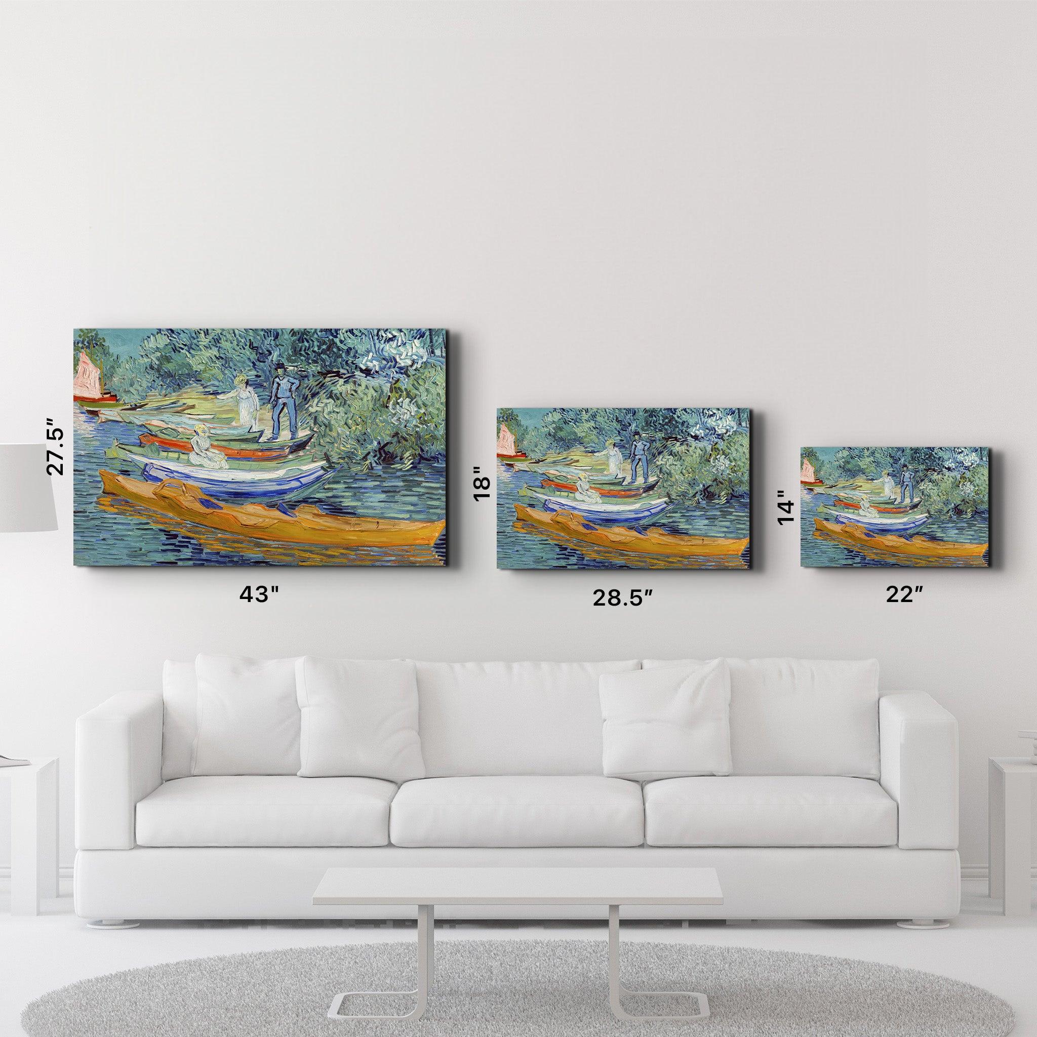 Vincent van Gogh's Bank of the Oise at Auvers (1890) | Glass Wall Art - ArtDesigna Glass Printing Wall Art