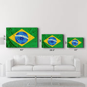 Flag Of Brazil | Glass Wall Art - ArtDesigna Glass Printing Wall Art