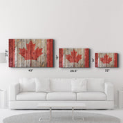 Flag Of Canada | Glass Wall Art - Artdesigna