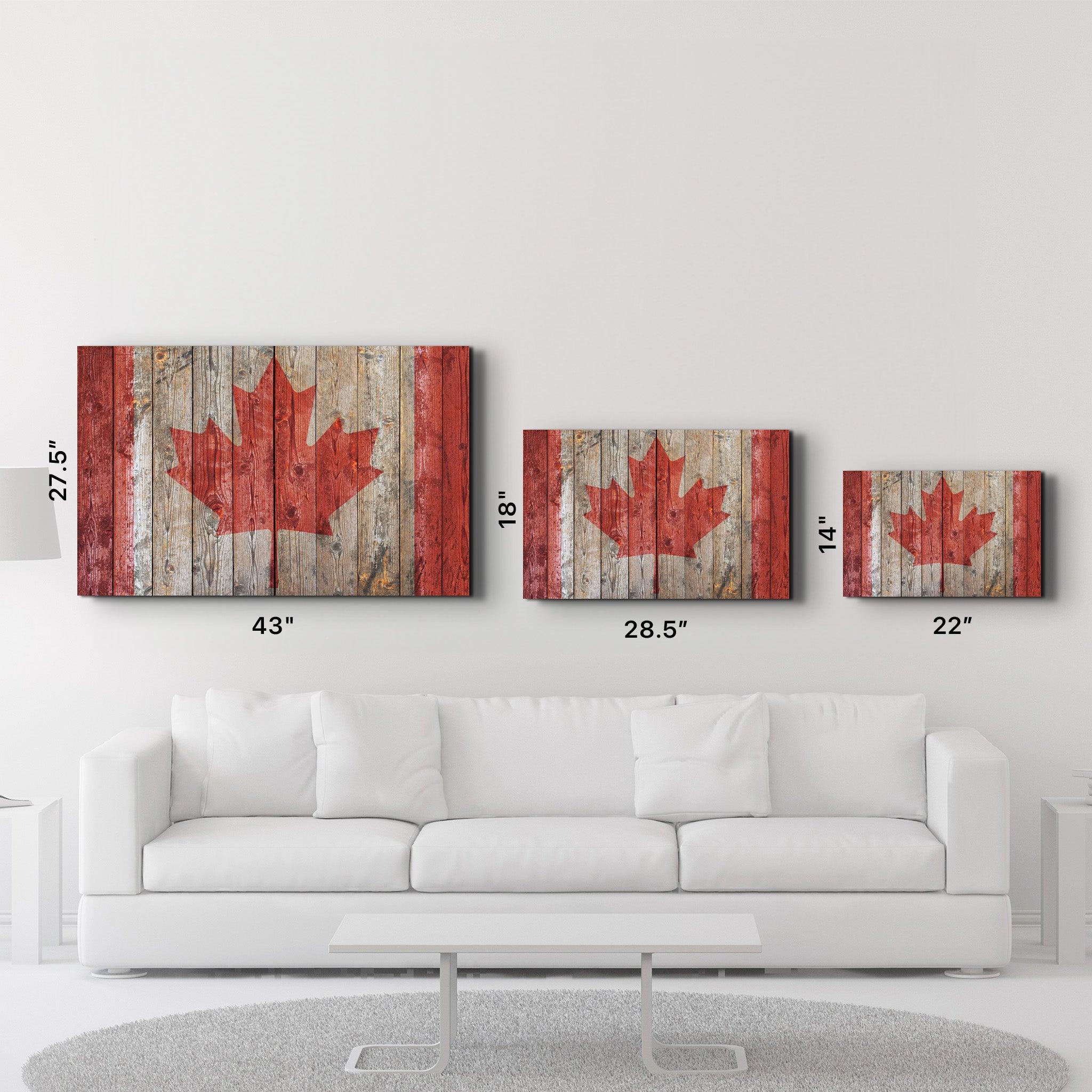 Flag Of Canada | Glass Wall Art - ArtDesigna Glass Printing Wall Art