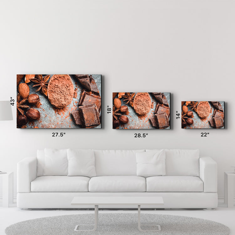 ・"Almond And Chocolate"・Glass Wall Art - ArtDesigna Glass Printing Wall Art