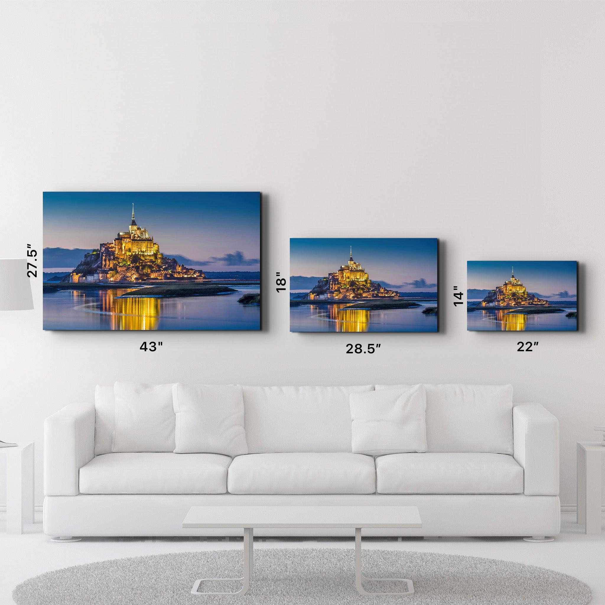 Mont Saint-Michel | Glass Wall Art - ArtDesigna Glass Printing Wall Art